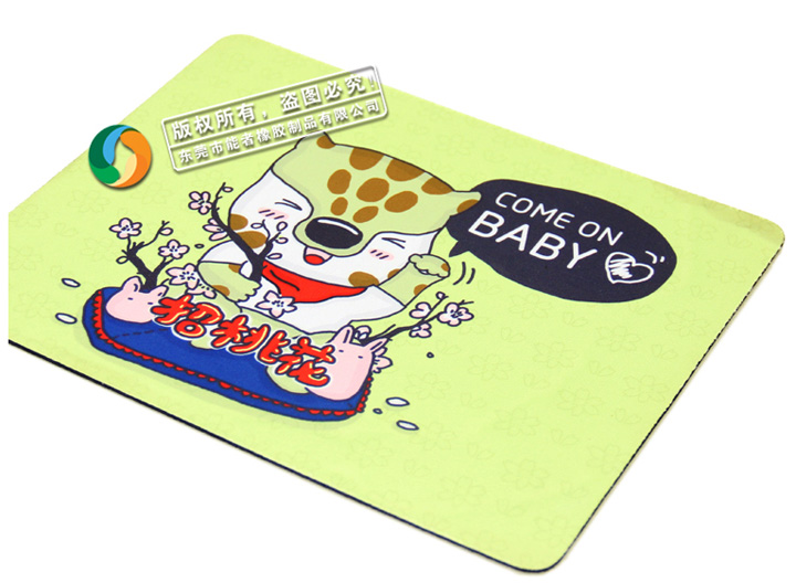 卡通鼠標墊-招桃花