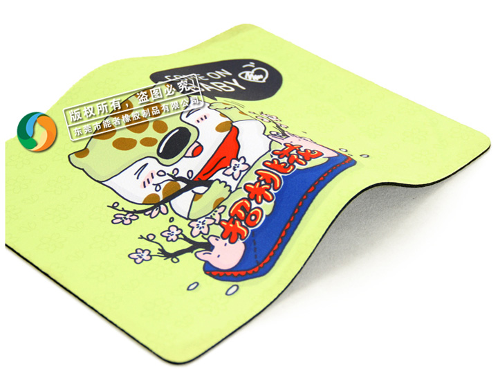 卡通鼠標墊-招桃花