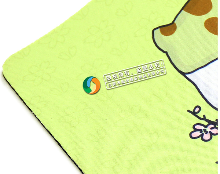 卡通鼠標墊-招桃花